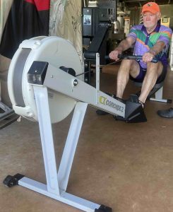 Man on ergo